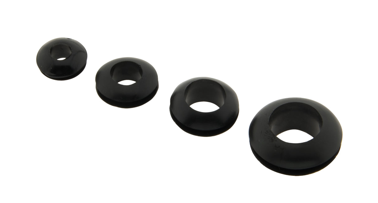 Foto: Gummi Kabeldurchführung schwarz Montageloch 10mm Innen 8mm