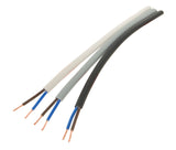 Foto: Doppelisoliertes Flachbandkabel 2 polig 0,75mm² schwarz
