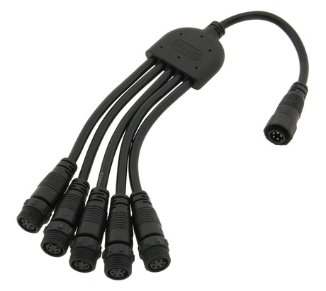Foto: LED Anschlusskabel Verteiler 5 fach - 5 polig 0,5mm², IP66