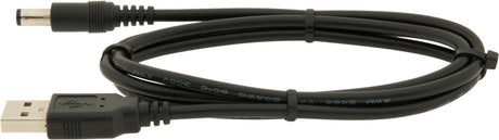 USB Kabel 1m mit DC-Hohlstecker 5,5 x 2,1mm, AWG20 max. 4A