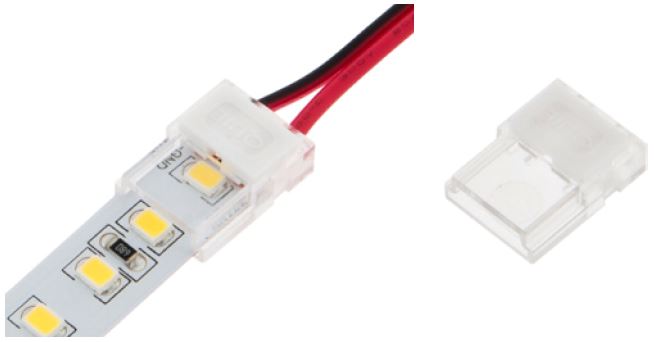 SMD Flexstrip Einspeiser - Mono - 10mm breit ohne Zuleitung