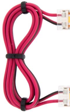 COB Flexstrip Verbinder + Einspeiser - B=10mm - 500mm Kabel