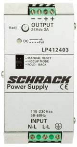 Foto: Einphasiges Netzgerät getaktet, 230VAC/12VDC, 10A bei 50°C