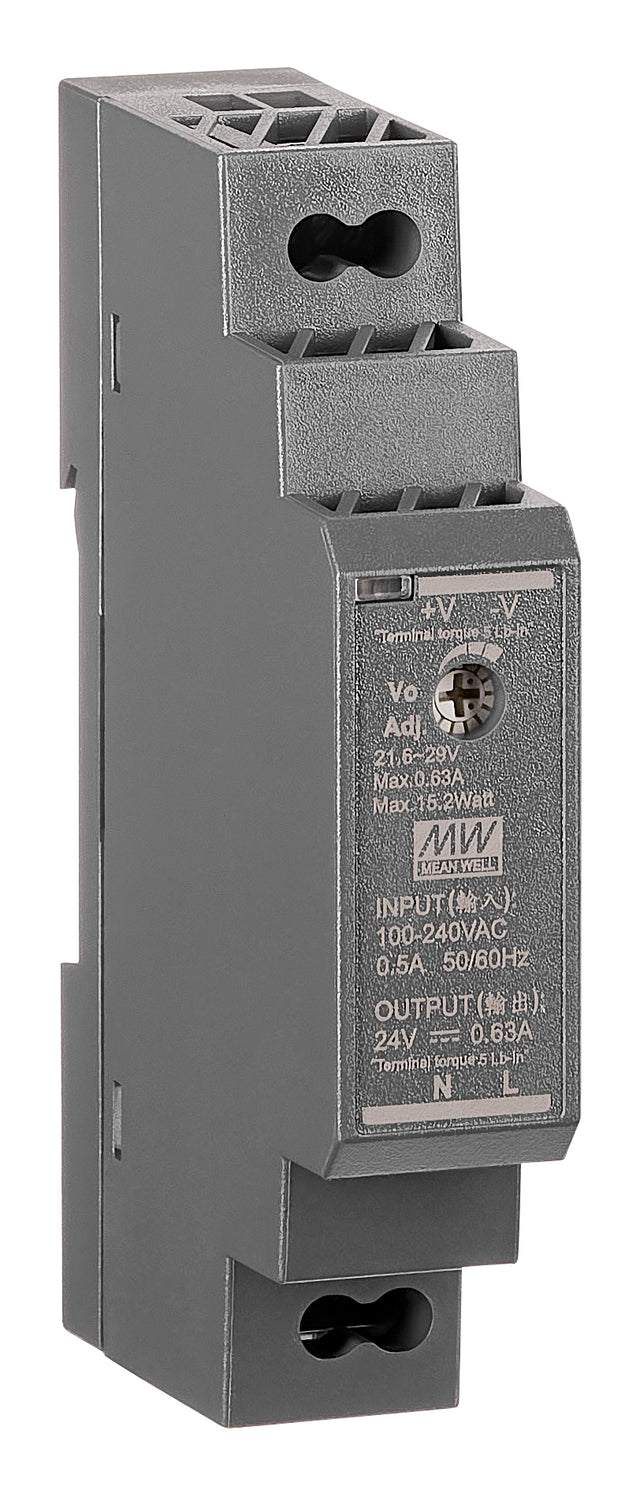 Netzteil Meanwell, geregelt, REG, 230VAC/24VDC 0,63A 15,2W