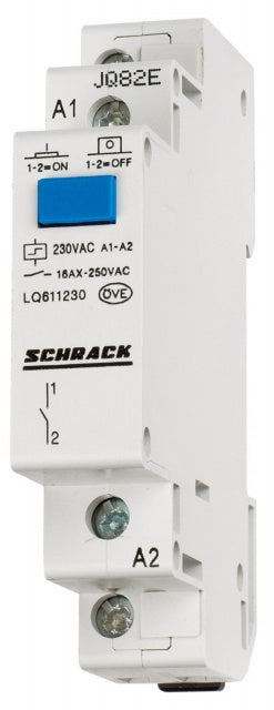 Reiheneinbau Fernschalter, 1 Wechsler, 230VAC