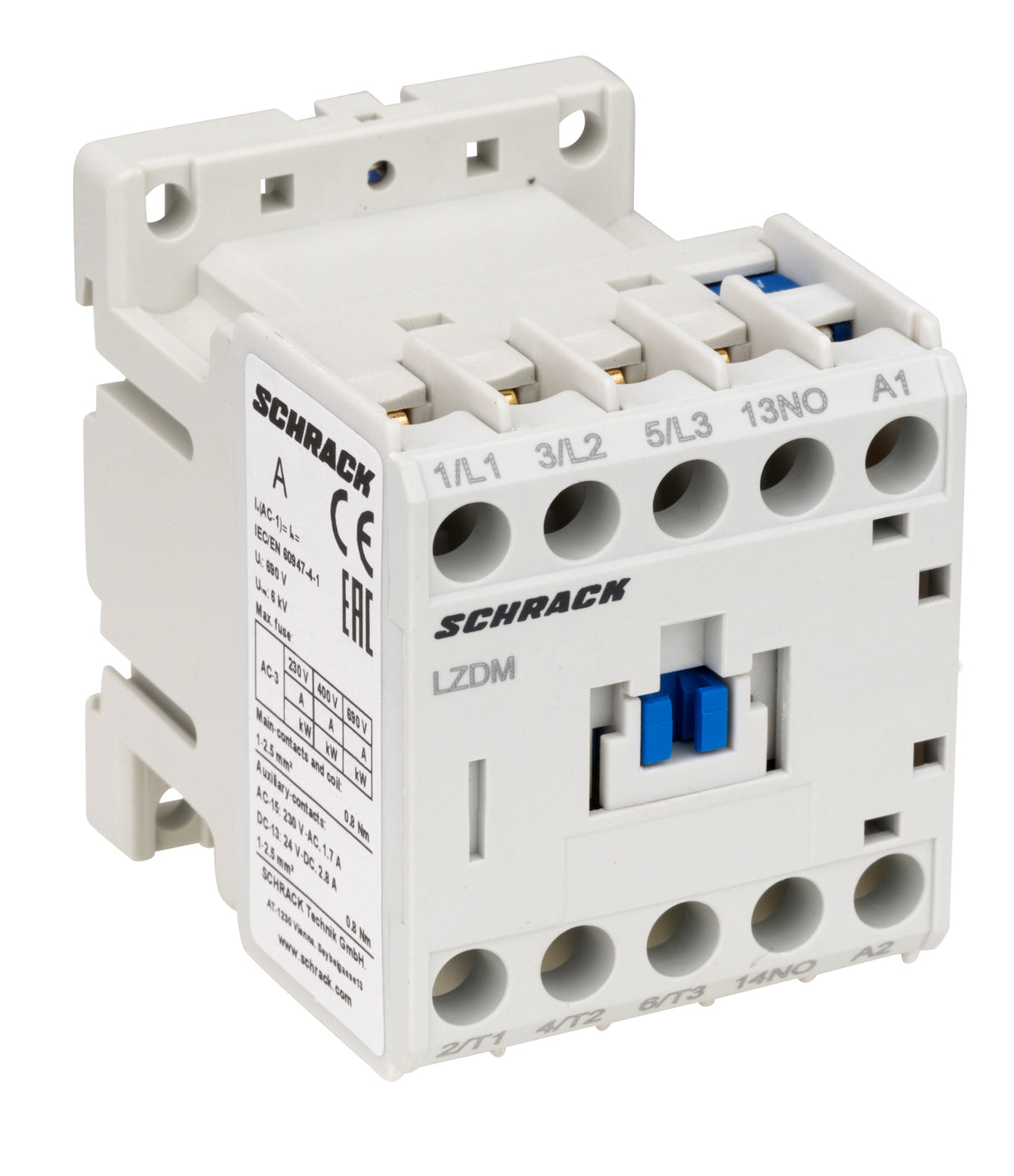 Schütz 3-polig, CUBICO Mini, 2,2kW, 6A, 1S, 24VDC