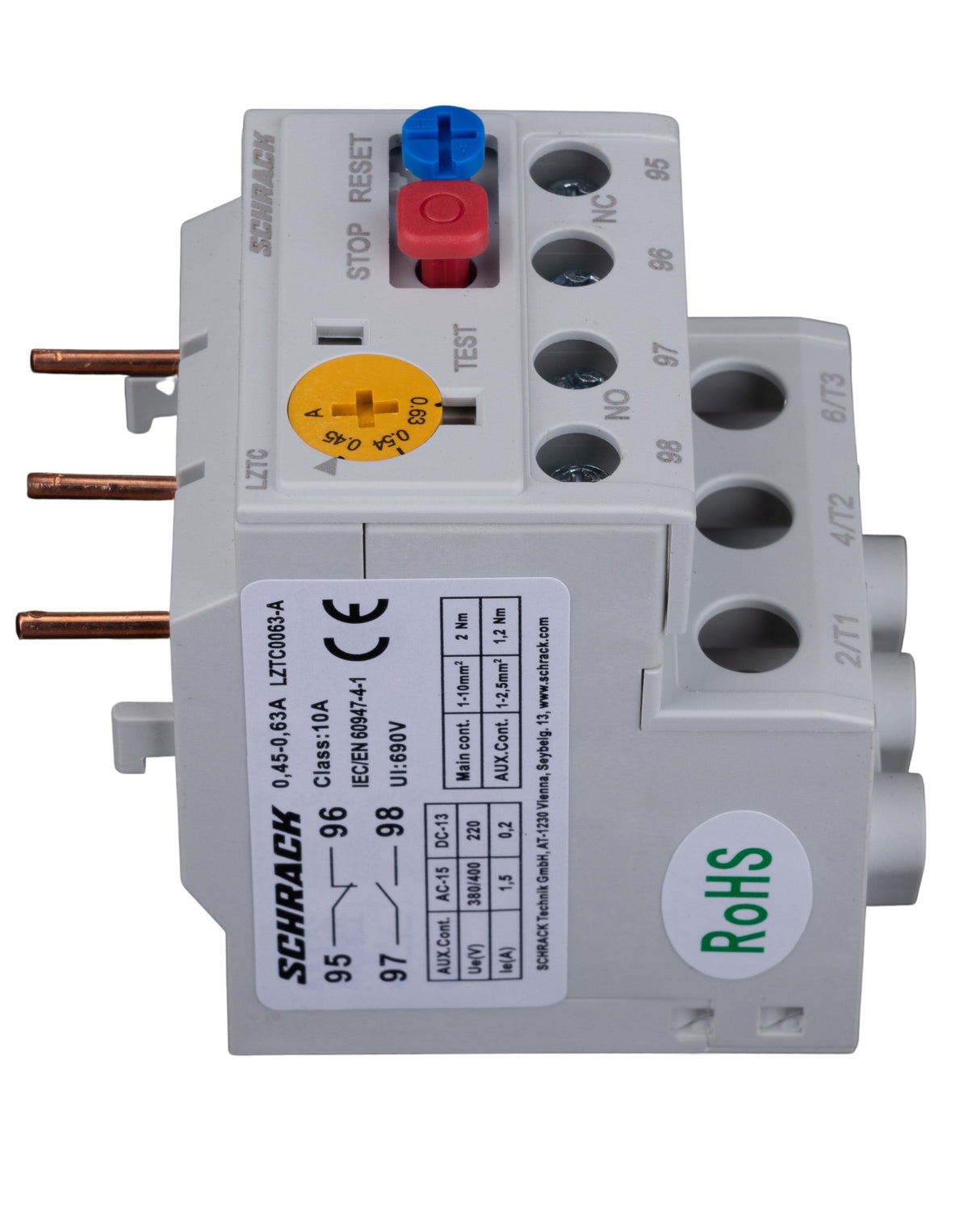 Thermorelais CUBICO Classic, 0,45A - 0,63A