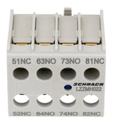 Foto: Front Hilfskontaktblock für Schütz CUBICO Mini, 2S+2Ö