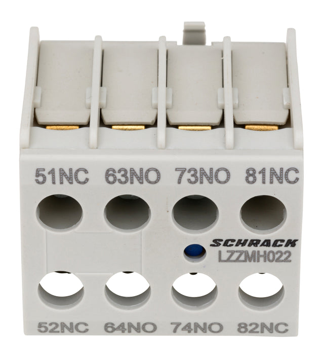 Foto: Front Hilfskontaktblock für Schütz CUBICO Mini, 2S+2Ö