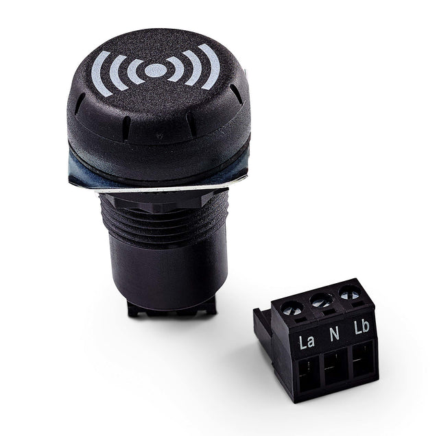 Einbausummer, 30mm 12-24V AC/DC, schwarz, 85dB, IP65