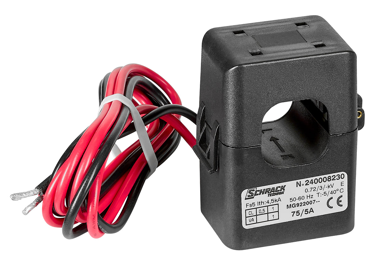 Klappwandler für Kabel 24mm , 75/5A , Klasse 1