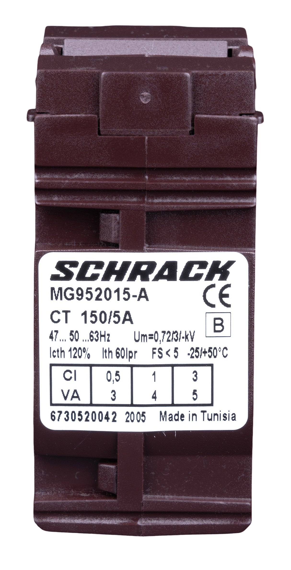 Durchsteckstromwandler für Kabel 21mm, 150/5A, Klasse 0,5