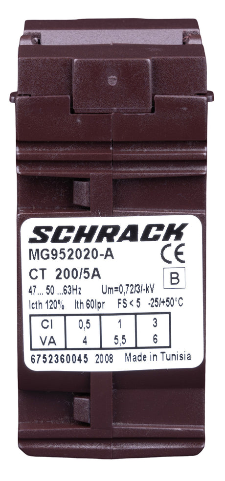 Durchsteckstromwandler für Kabel 21mm, 200/5A, Klasse 0,5