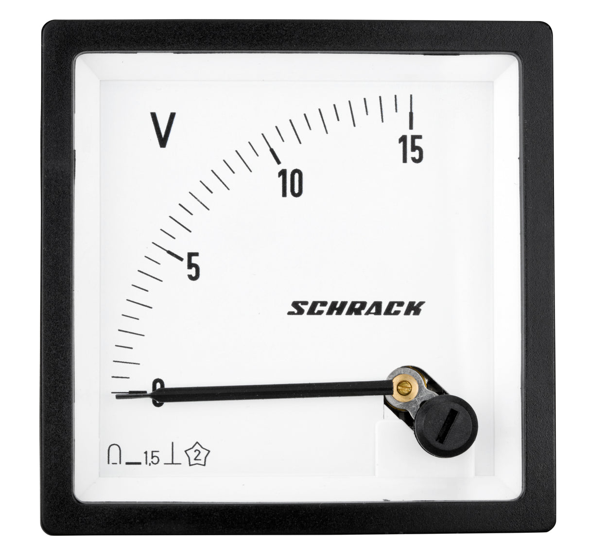 Voltmeter, 72x72mm, 15VDC