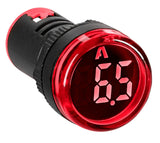 Amperemeter, 22,5 mm, 0  - 100 A AC,  rot, rund