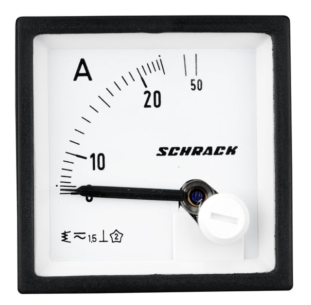 Foto: Amperemeter, 48x48mm, 25A AC Direktmessung