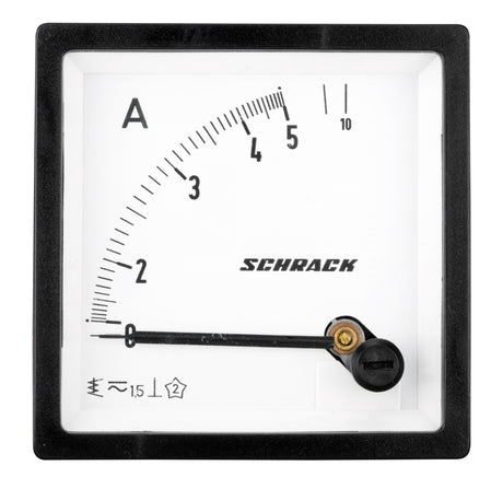 Foto: Amperemeter, 72x72mm, 5A AC Direktmessung