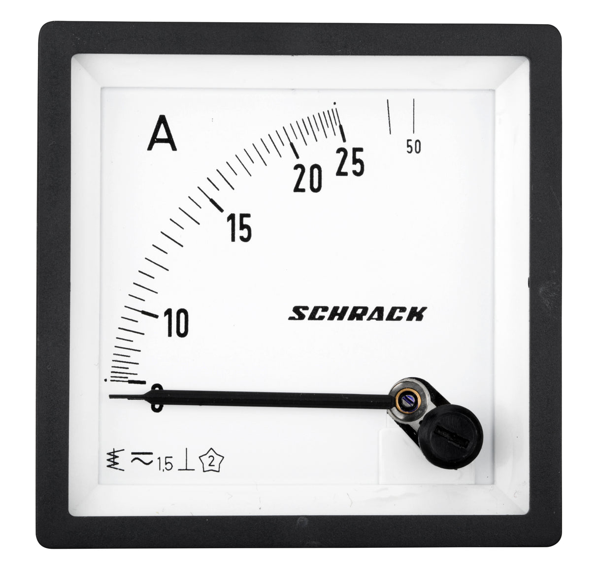 Amperemeter, 72x72mm, 25A AC Direktmessung