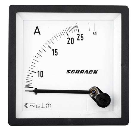Foto: Amperemeter, 72x72mm, 25A AC Direktmessung