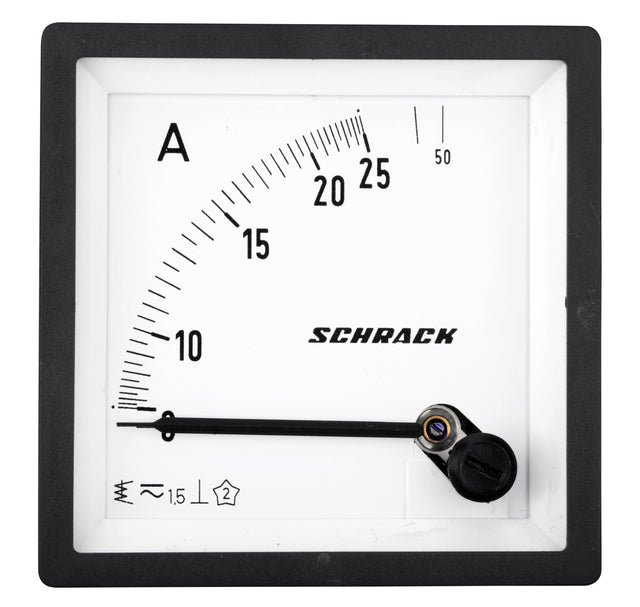 Foto: Amperemeter, 72x72mm, 25A AC Direktmessung