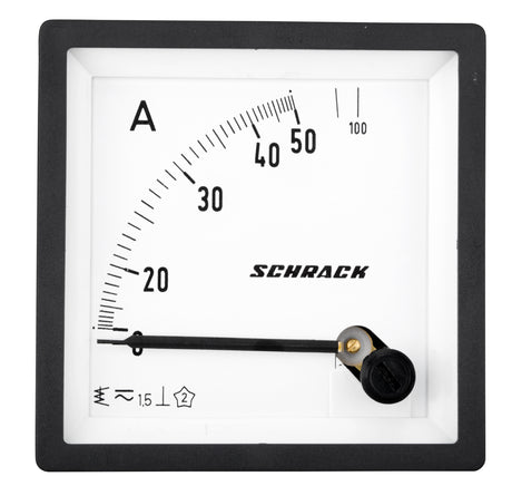 Foto: Amperemeter, 72x72mm, 50A AC Direktmessung