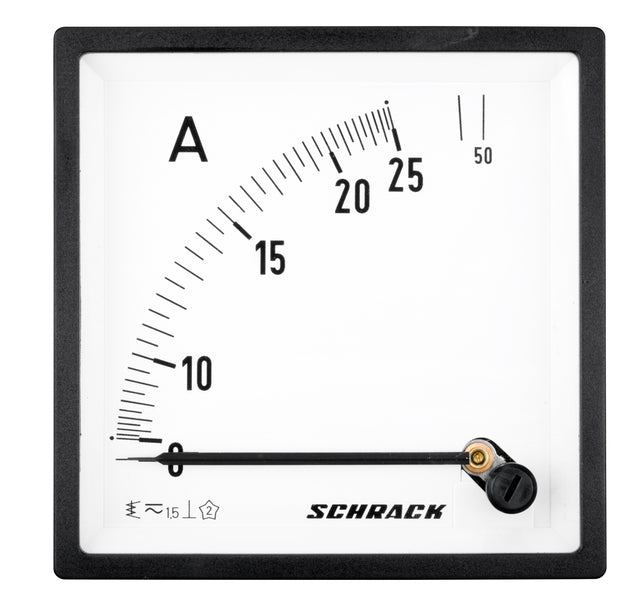 Amperemeter, 96x96mm, 25A AC Direktmessung