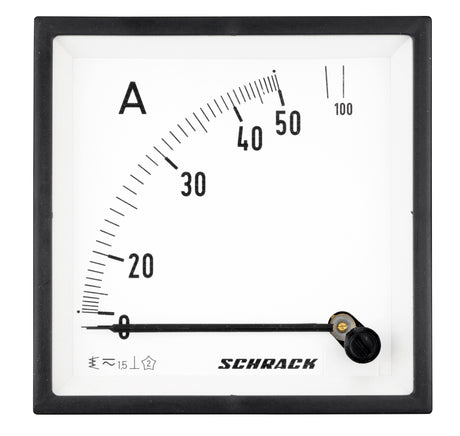 Foto: Amperemeter, 96x96mm, 50A AC Direktmessung