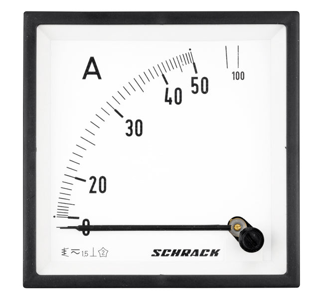 Foto: Amperemeter, 96x96mm, 50A AC Direktmessung
