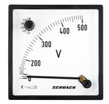 Foto: Voltmeter mit integriertem Umschalter, 96x96mm, 500VAC