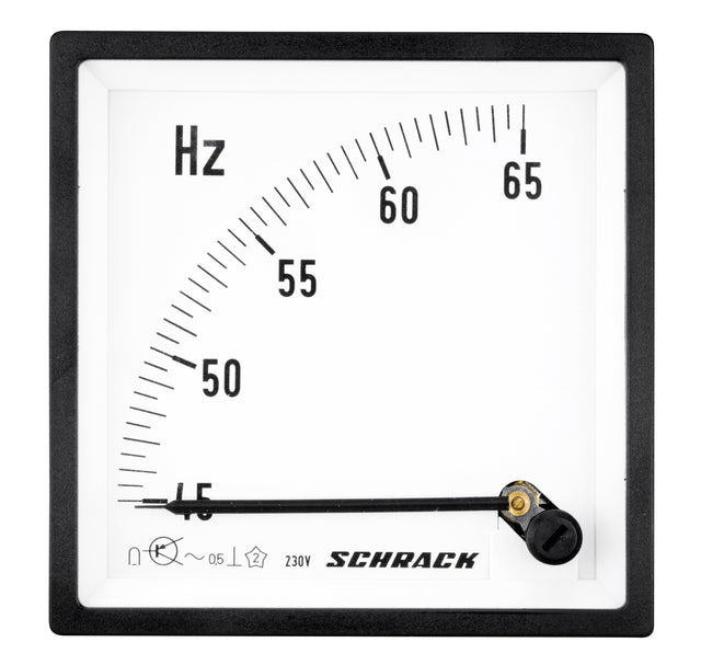 Zeigerfrequenzmesser, 96x96mm, 45 to 65Hz, 230VAC