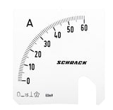 Foto: Wechselskala, 72x72mm, 60A DC