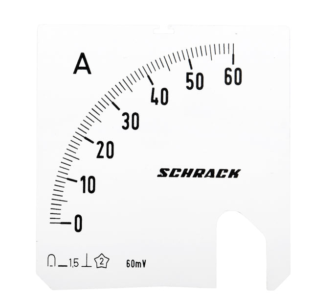 Foto: Wechselskala, 72x72mm, 60A DC