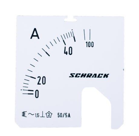 Foto: Wechselskala, 48x48mm, 50/100/5A AC