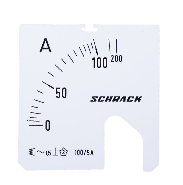 Foto: Wechselskala, 48x48mm, 100/200/5A AC