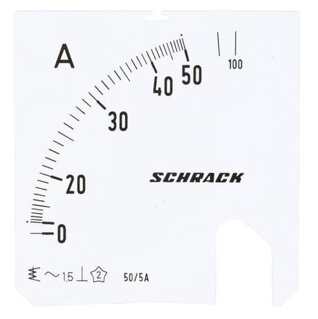 Foto: Wechselskala, 72x72mm, 50/100/5A AC