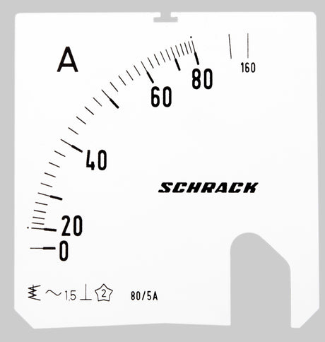 Foto: Wechselskala, 72x72mm, 80/160/5A AC