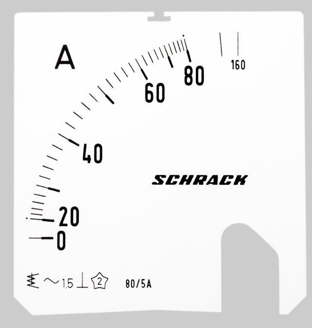 Foto: Wechselskala, 72x72mm, 80/160/5A AC