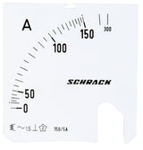 Foto: Wechselskala, 72x72mm, 150/300/5A AC