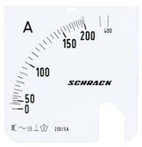 Foto: Wechselskala, 72x72mm, 200/400/5A AC