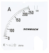 Foto: Wechselskala, 72x72mm, 250/500/5A AC