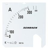 Foto: Wechselskala, 72x72mm, 300/600/5A AC