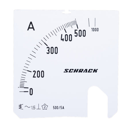 Foto: Wechselskala, 72x72mm, 500/1000/5A AC