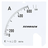 Foto: Wechselskala, 72x72mm, 600/1200/5A AC