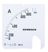 Foto: Wechselskala, 72x72mm, 800/1600/5A AC