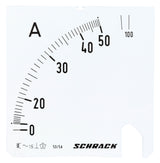Foto: Wechselskala, 96x96mm, 50/100/5A AC
