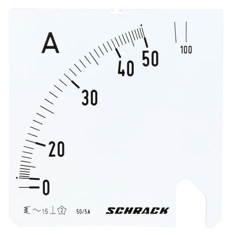 Foto: Wechselskala, 96x96mm, 50/100/5A AC