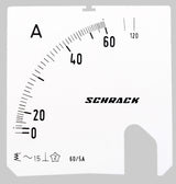 Foto: Wechselskala, 96x96mm, 60/120/5A AC