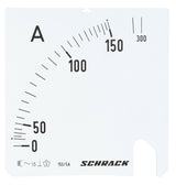 Foto: Wechselskala, 96x96mm, 150/300/5A AC