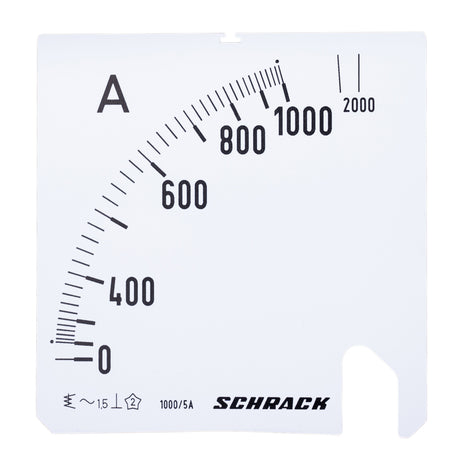 Foto: Wechselskala, 96x96mm, 1000/2000/5A AC