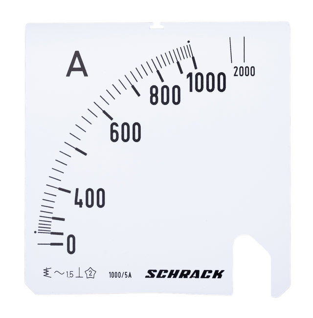Foto: Wechselskala, 96x96mm, 1000/2000/5A AC